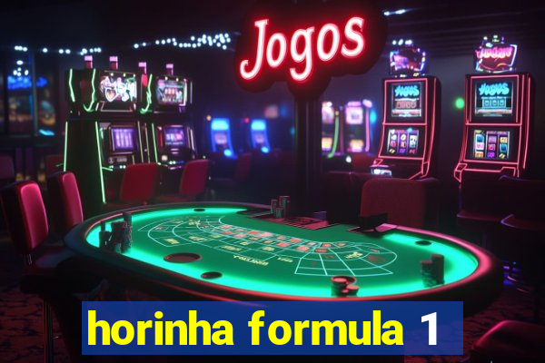 horinha formula 1